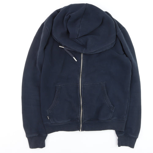 Superdry Men's Blue Full Zip Hoodie M Heavyweight Fleece