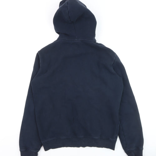 Superdry Men's Blue Full Zip Hoodie M Heavyweight Fleece