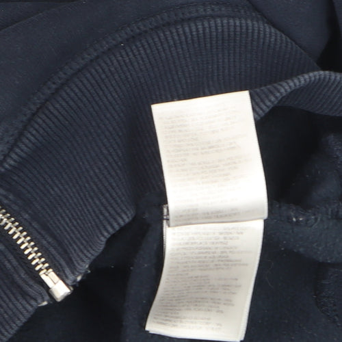 Superdry Men's Blue Full Zip Hoodie M Heavyweight Fleece