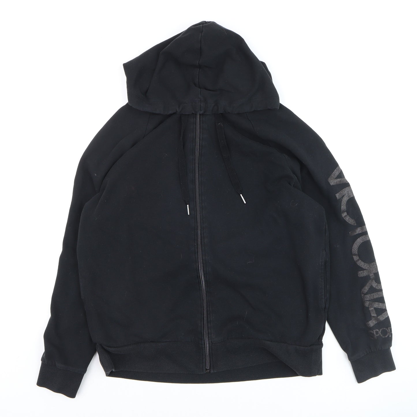 Victoria Sport Unisex Black Full Zip Hoodie S Regular Fit