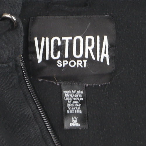 Victoria Sport Unisex Black Full Zip Hoodie S Regular Fit