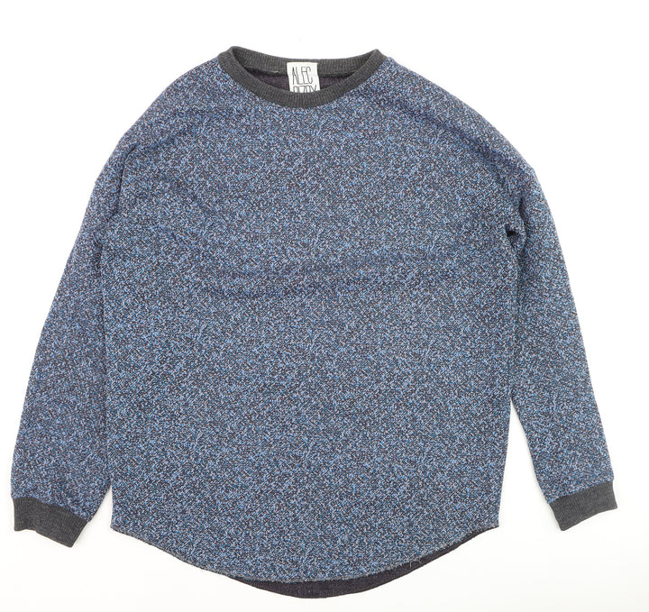 Alec Bizby Women's Blue Crew Neck Knit Pullover Jumper M