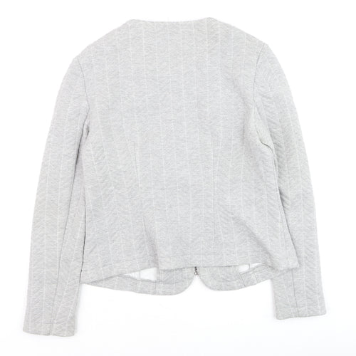 Marks and Spencer Women’s Grey Zip Jacket Size 12 Regular Fit