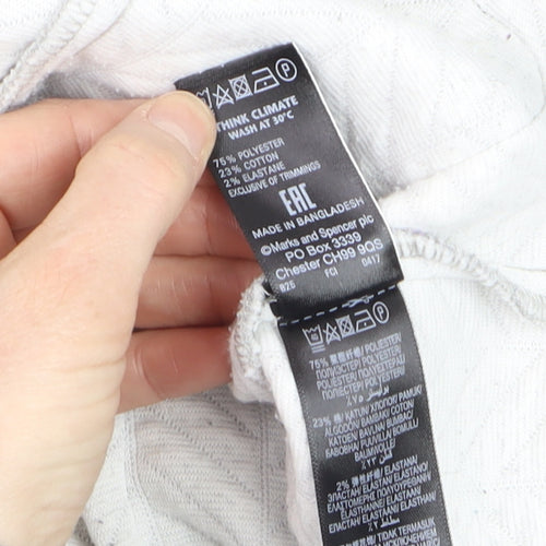 Marks and Spencer Women’s Grey Zip Jacket Size 12 Regular Fit