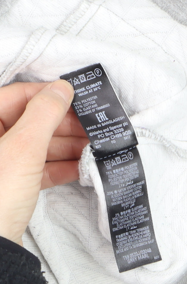 Marks and Spencer Women’s Grey Zip Jacket Size 12 Regular Fit