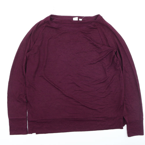 GAP Womens Purple Crew Neck Long Sleeve Pullover Jumper Size S
