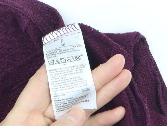 GAP Womens Purple Crew Neck Long Sleeve Pullover Jumper Size S