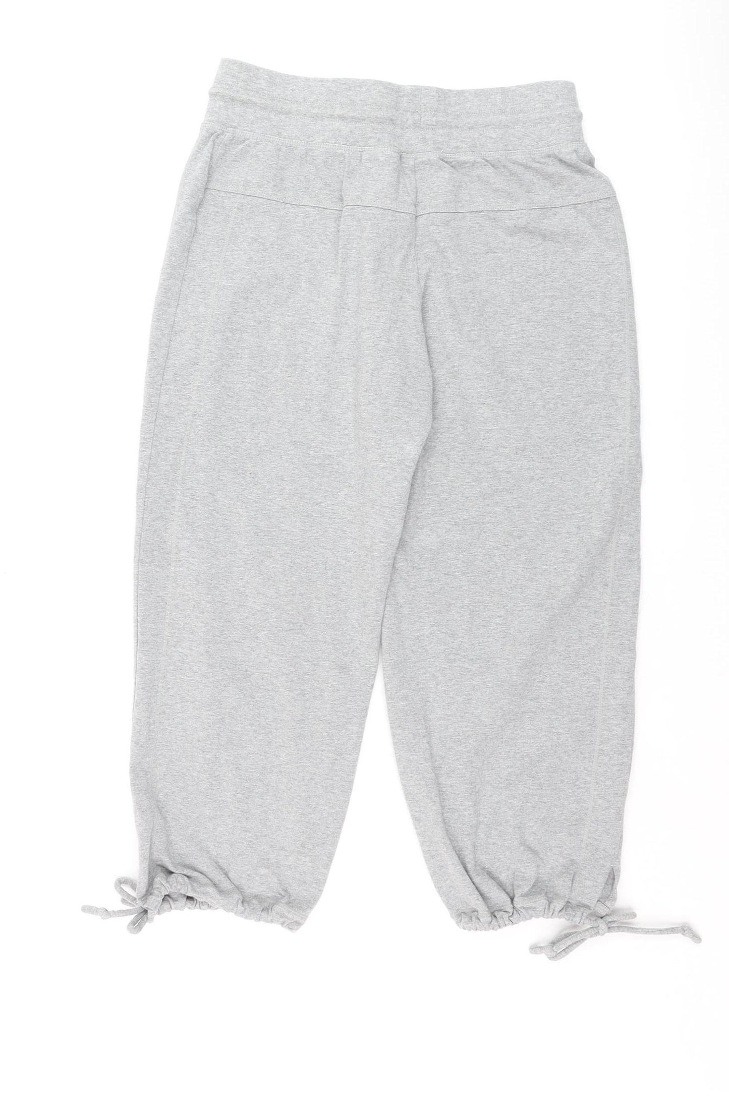 Nike Women's Grey Cropped Jogger Trousers Size Small Lightweight