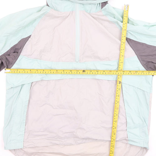 iets frans Men's Blue XS Colourblock Windbreaker Jacket