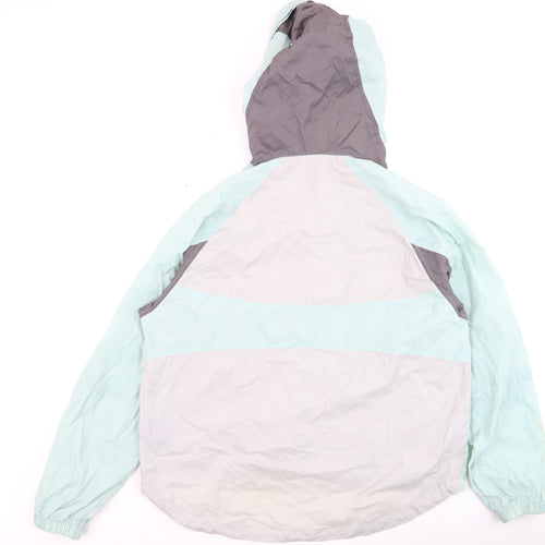 iets frans Men's Blue XS Colourblock Windbreaker Jacket