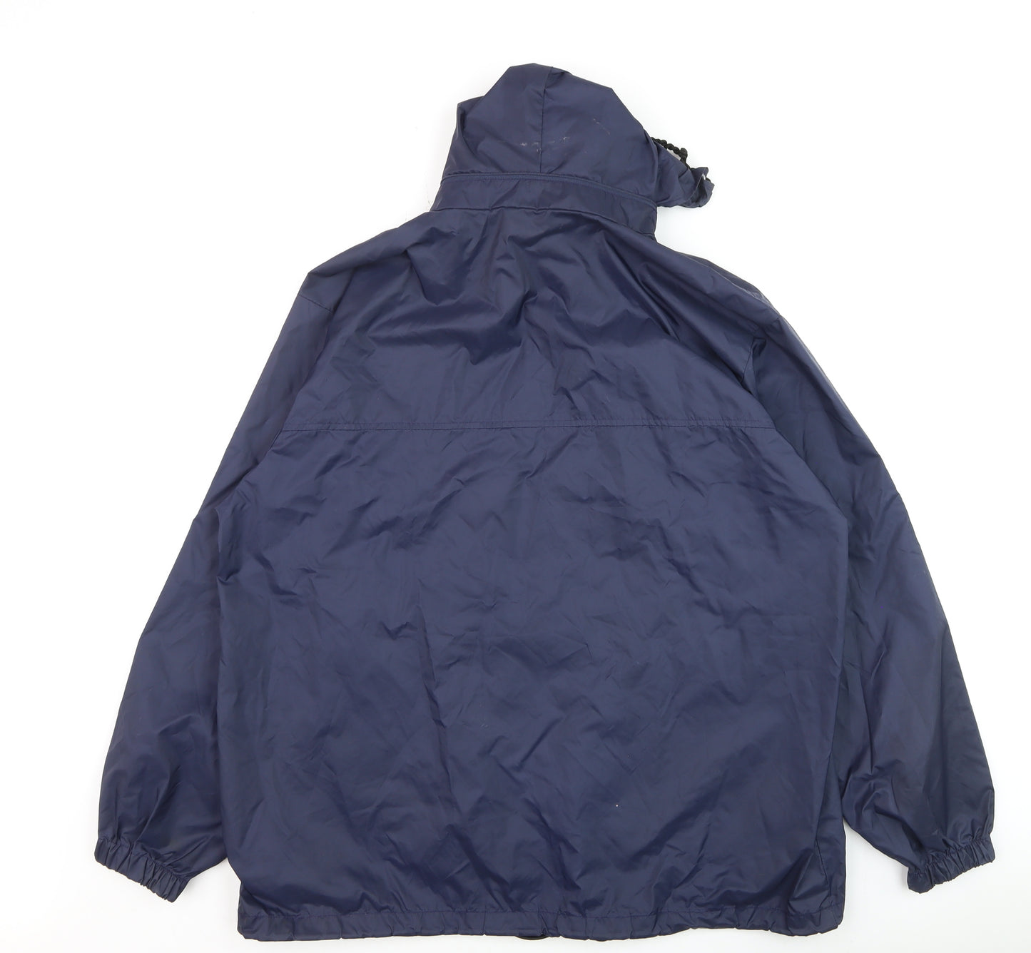 Baleno Men's Blue Hooded Windbreaker Jacket Size S Lightweight