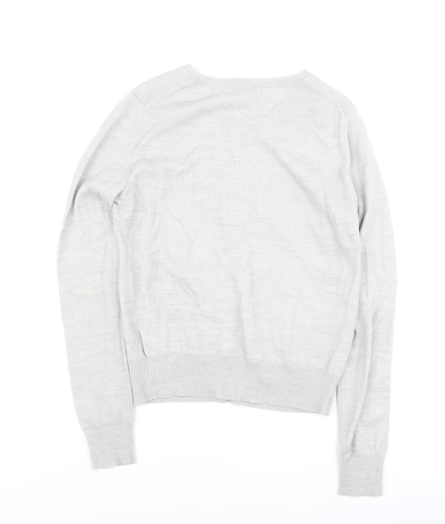 Gap Womens Grey Cotton Silk Blend Button Cardigan XS