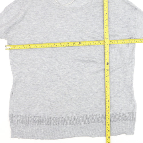Philosophy Womens Grey Small Crew Neck Long Sleeve Pullover Jumper