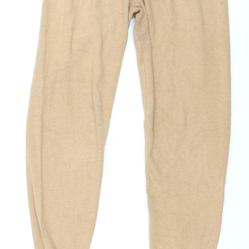 Brave Soul Women’s Beige Knit Jogger Trousers XS