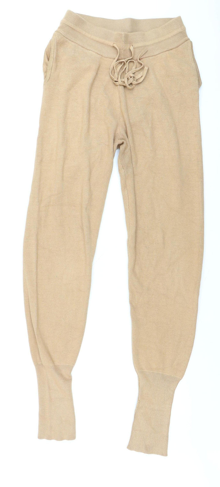 Brave Soul Women’s Beige Knit Jogger Trousers XS