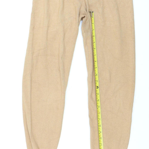 Brave Soul Women’s Beige Knit Jogger Trousers XS