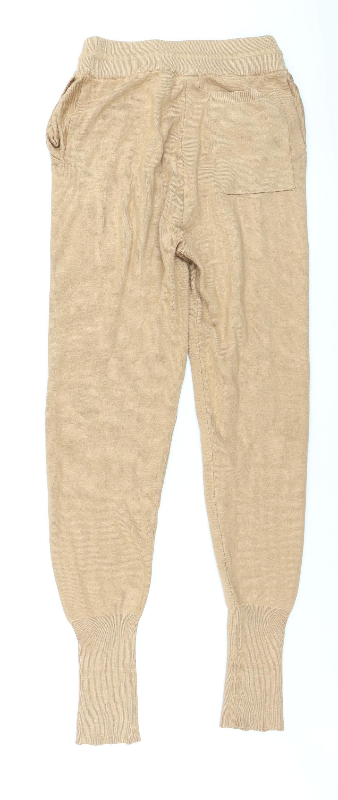 Brave Soul Women’s Beige Knit Jogger Trousers XS