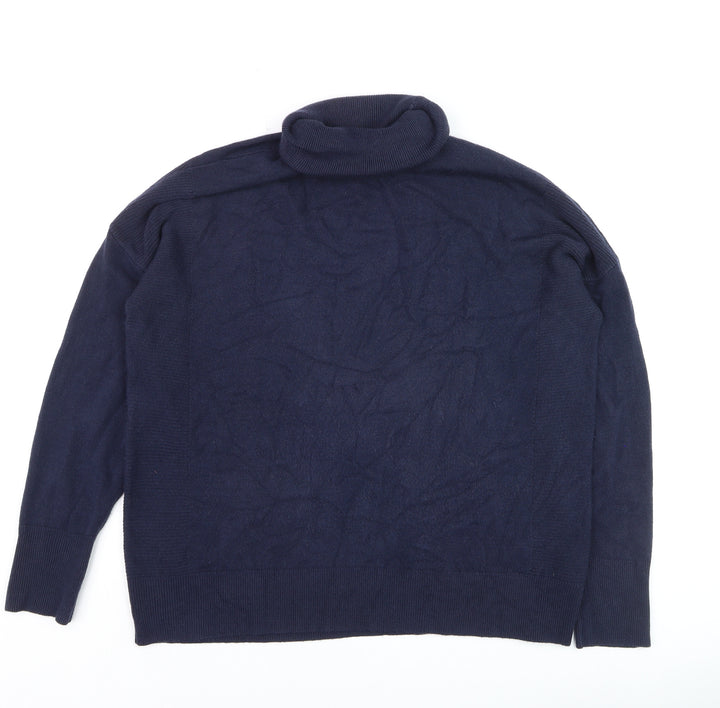 Next Women Blue Roll Neck Long Sleeve Jumper Size 16