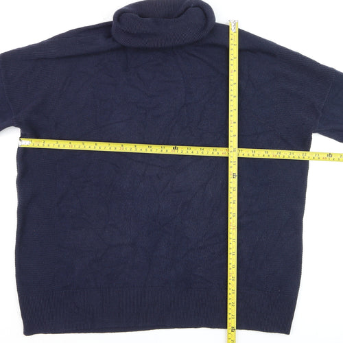 Next Women Blue Roll Neck Long Sleeve Jumper Size 16