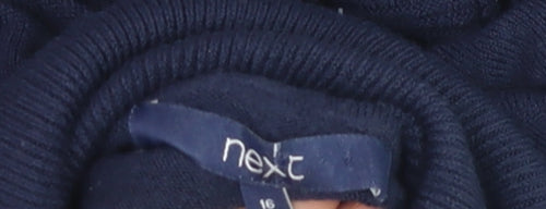 Next Women Blue Roll Neck Long Sleeve Jumper Size 16