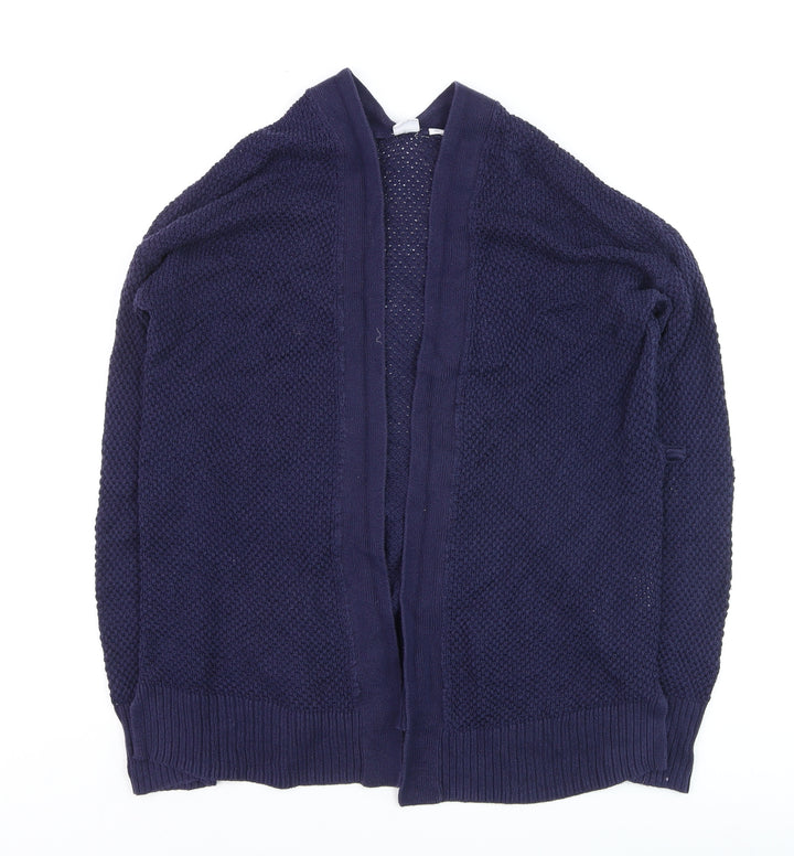 Gap Women’s Blue Cotton Long Sleeve Open Knit Cardigan XS