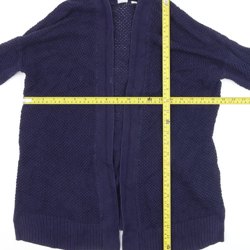 Gap Women’s Blue Cotton Long Sleeve Open Knit Cardigan XS