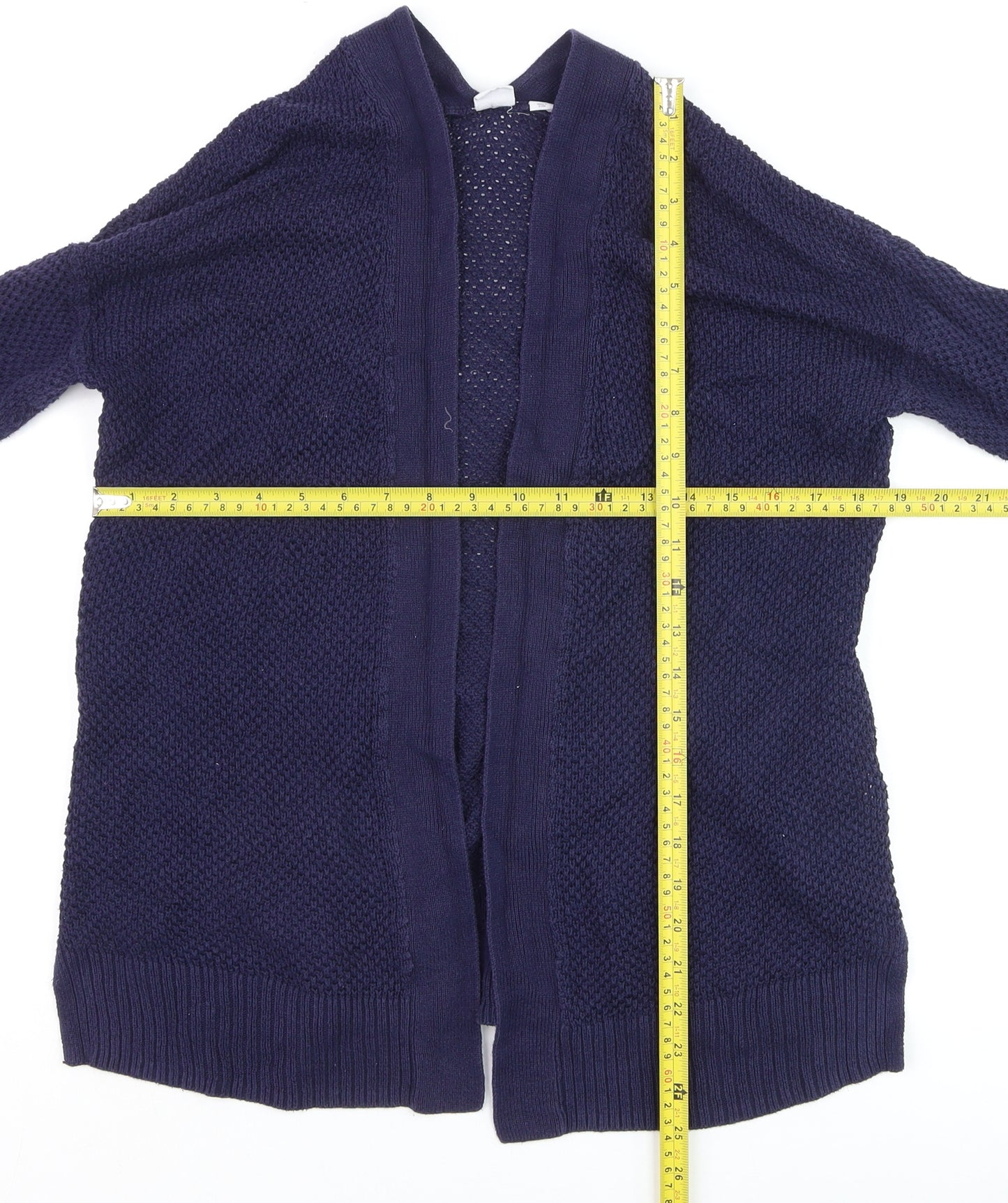 Gap Women’s Blue Cotton Long Sleeve Open Knit Cardigan XS