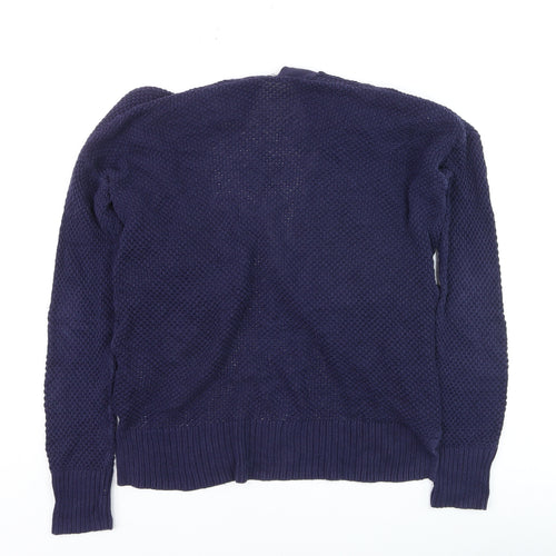 Gap Women’s Blue Cotton Long Sleeve Open Knit Cardigan XS