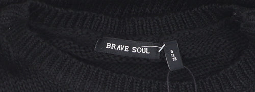 Brave Soul Women's Black Knit Sleeveless Tank Top Size S