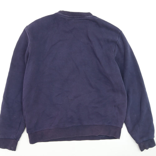 Fila Men's Blue Logo Pullover Sweatshirt Size L