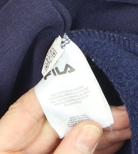 Fila Men's Blue Logo Pullover Sweatshirt Size L