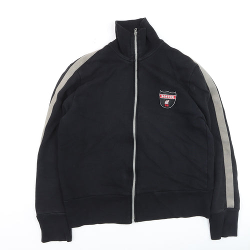 Moto Men's Black Track Jacket Medium Full Zip Sportswear