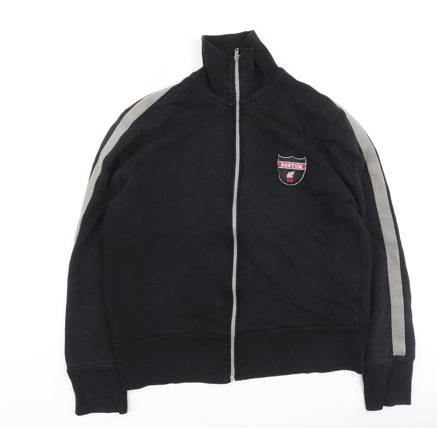 Moto Men's Black Track Jacket Medium Full Zip Sportswear