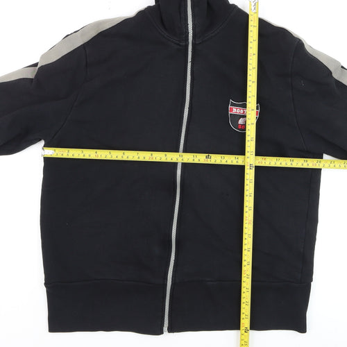 Moto Men's Black Track Jacket Medium Full Zip Sportswear