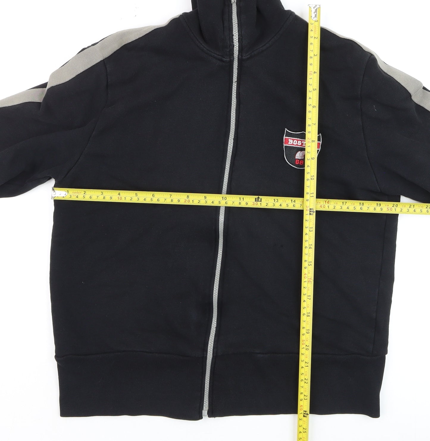 Moto Men's Black Track Jacket Medium Full Zip Sportswear