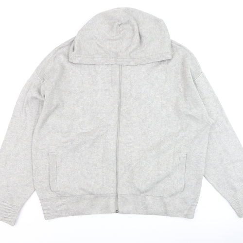 Marks and Spencer Men’s Grey XL Full Zip Cotton Hooded Jumper