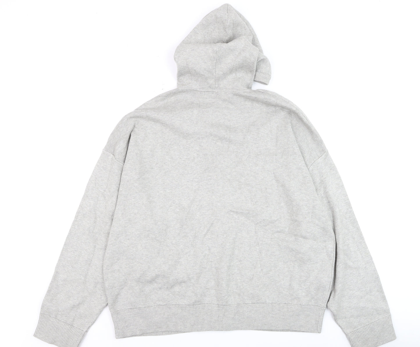 Marks and Spencer Men’s Grey XL Full Zip Cotton Hooded Jumper