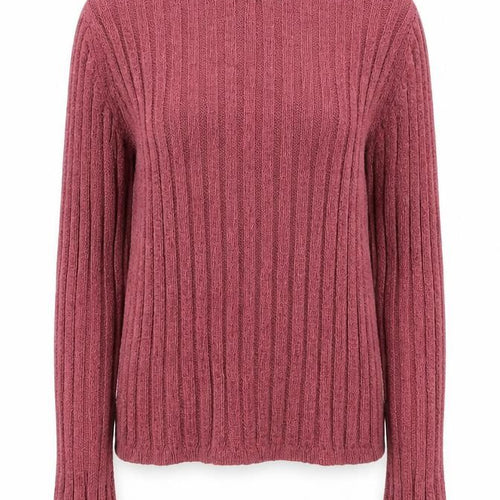 Marks and Spencer Women’s Purple Ribbed Knit Jumper Size M