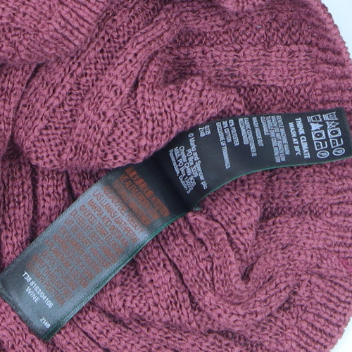 Marks and Spencer Women’s Purple Ribbed Knit Jumper Size M