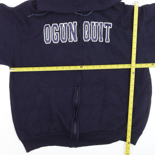 Ritchie's Sportswear Men's Blue XL Full Zip Hoodie College Style