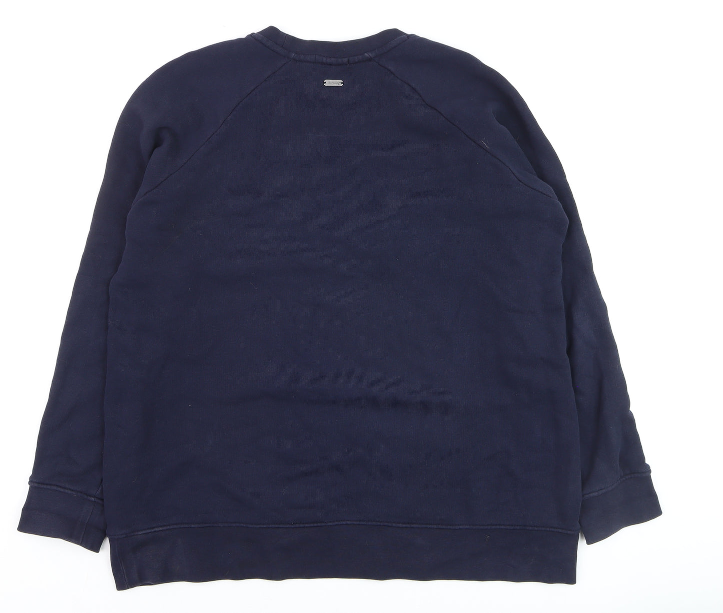 Barbour Women's Navy Blue Crew Neck Pullover Jumper Size 16