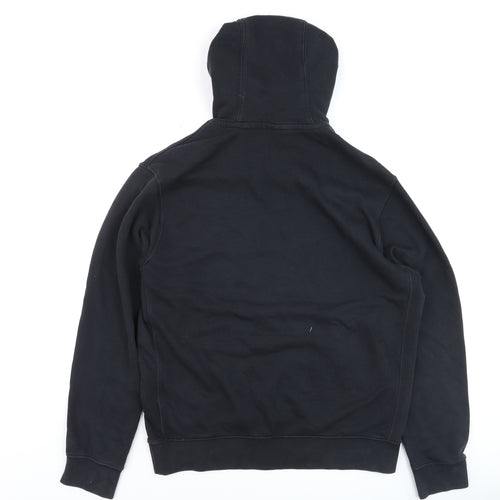 Nike Men's Black Pullover Hoodie Medium Logo Fleece Sweatshirt