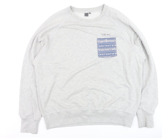 Firetrap Men's Grey 3XL Crew Neck Pullover Sweatshirt
