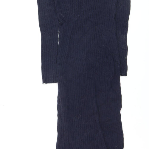 Episode Women Blue Wool Knit Bodycon Midi Dress Size S