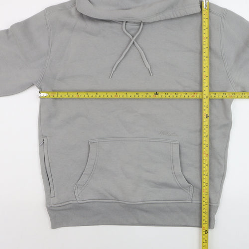Hollister Mens Grey Relaxed Fit Pullover Hoodie XS