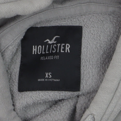 Hollister Mens Grey Relaxed Fit Pullover Hoodie XS