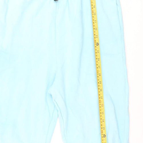 Topshop Women's Blue Sleeveless Jersey Jumpsuit Size 12