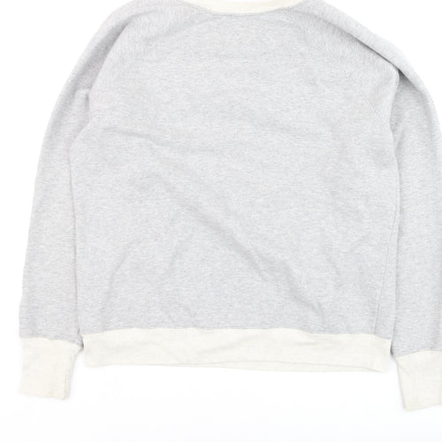 Champion Men's Grey L Pullover Sweatshirt with Logo Embroidery