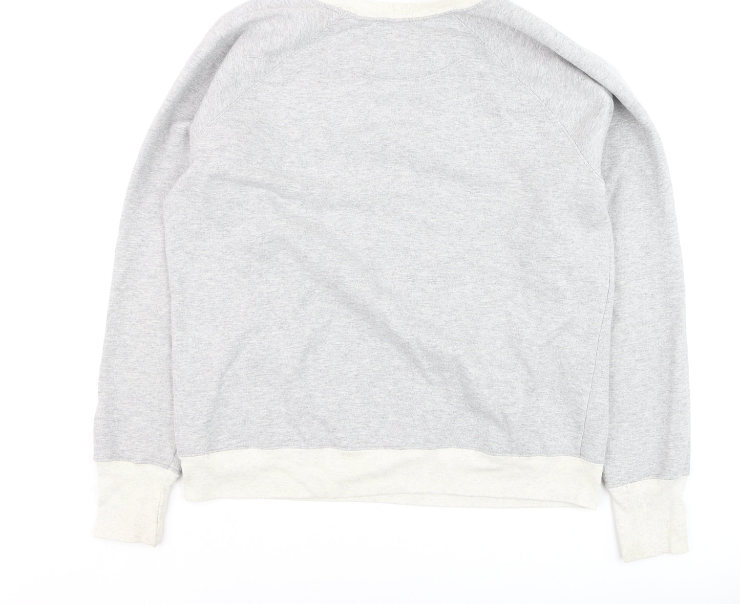 Champion Men's Grey L Pullover Sweatshirt with Logo Embroidery