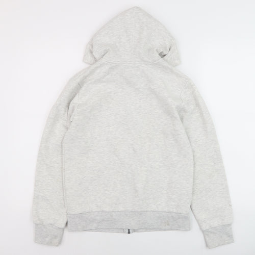 Converse Teens Grey Full Zip Hoodie Sweatshirt Size L 12-13 Yrs